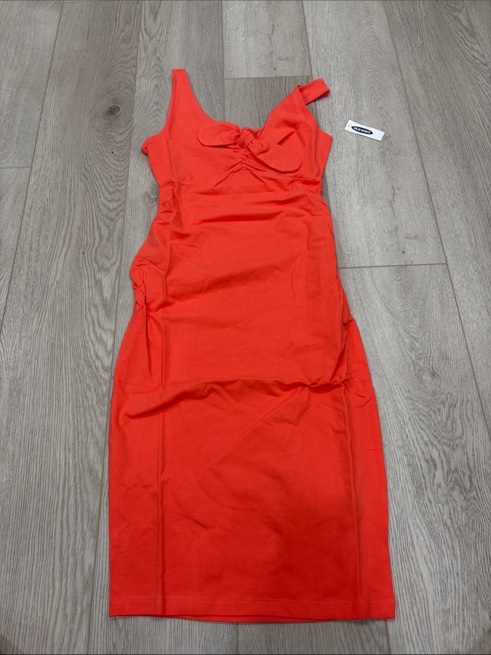 Old Navy Peach materiały Knot-Front Maxi Dress size XS new